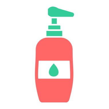 Sıvı sabun ikonu vektör illüstrasyonu