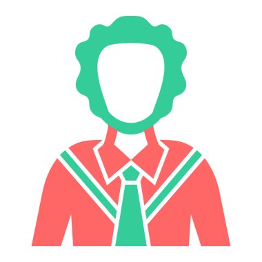 Sakallı ve kravatlı bir adam.