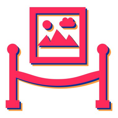 Güzel bir karikatür simgesinin vektör çizimi