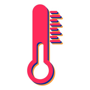 termometre simgesi vektör illüstrasyonu