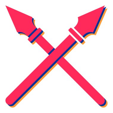 Kılıç simgesi. vektör illüstrasyonu