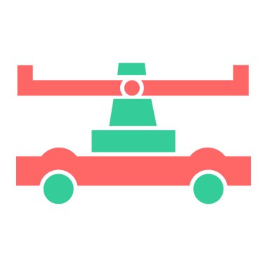 draisine simgesi, basit tasarım vektör çizimi