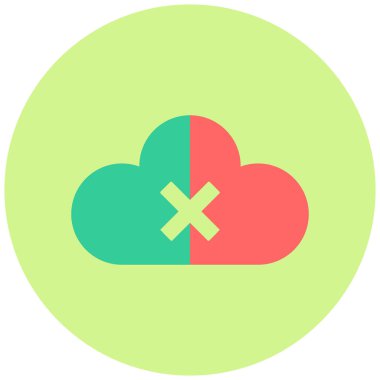 Bulut. Web simgesi basit illüstrasyon