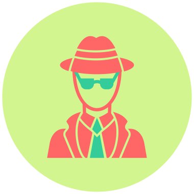 Casus düz vektör simgesi