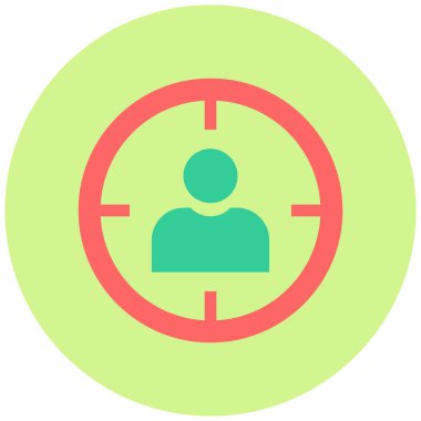 Hedef simgenin vektör illüstrasyonu