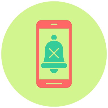 Sessiz telefonlar. Web simgesi basit tasarım