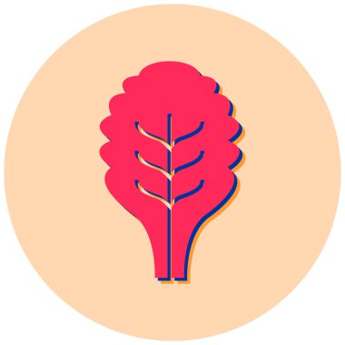 Ağaç. Web simgesi basit illüstrasyon