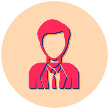 avatar. Web simgesi basit illüstrasyon