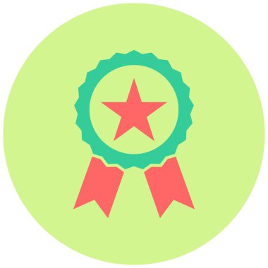 Rozet. Web simgesi basit illüstrasyon