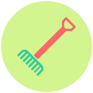 Tırmık simgesi, vektör illüstrasyonu