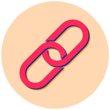 Bağlantı. Web simgesi basit illüstrasyon