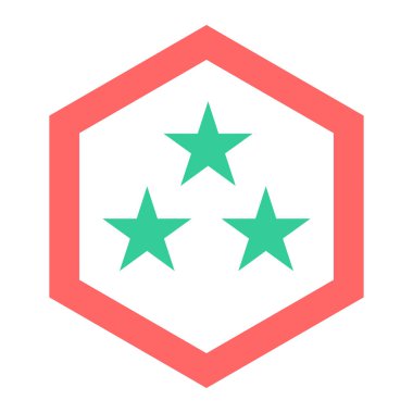 Yıldızlar. Web simgesi basit illüstrasyon