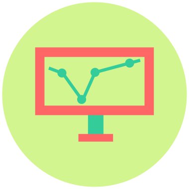 İzliyorum. Web simgesi basit illüstrasyon