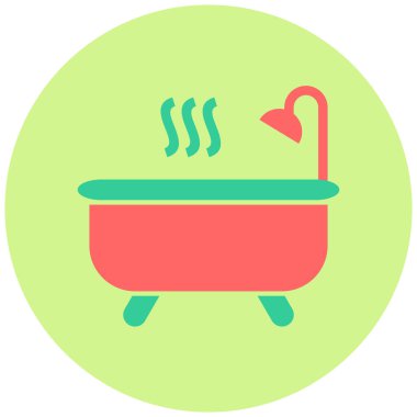 Küvet. Web simgesi basit tasarım