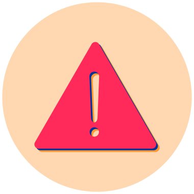 ünlem işareti simgesi, vektör illüstrasyonu