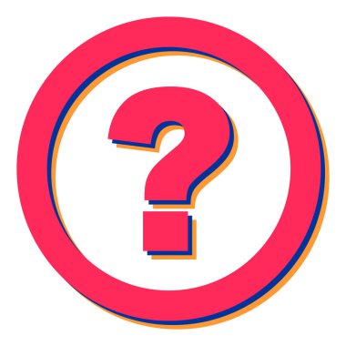 Soru işareti simgesi. vektör illüstrasyonu