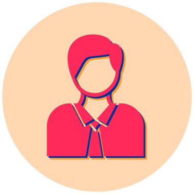 avatar. Web simgesi basit illüstrasyon