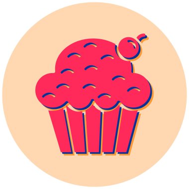 Tatlım. Web simgesi basit illüstrasyon