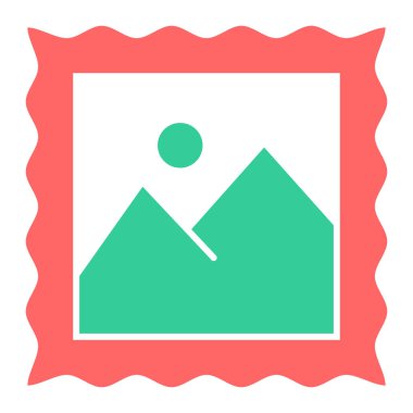 resim simgesi vektör illüstrasyonu