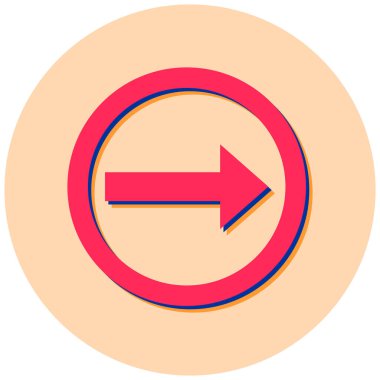 ok simgesinin vektör illüstrasyonu