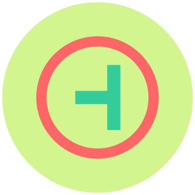 Yan yol sol. Web simgesi basit illüstrasyon