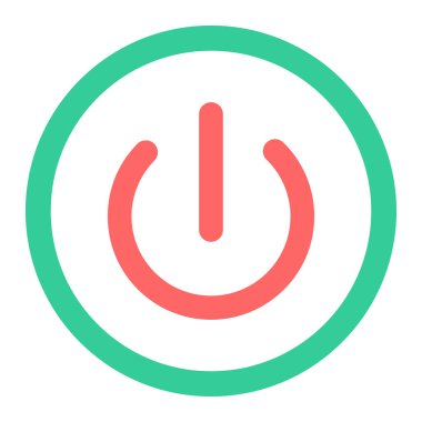 Vektör simgesine yardım. bu yuvarlak düz sembol gri arkaplanda kırmızı ve beyaz renklerle çizilir.