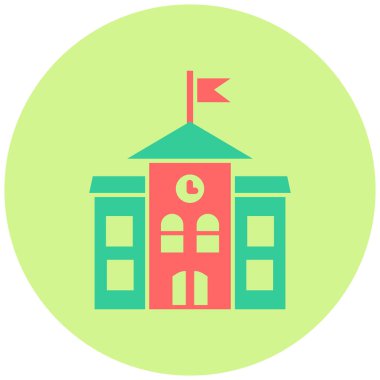 Üniversite. Web simgesi basit tasarım