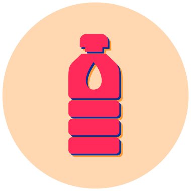 Şişe. Web simgesi basit illüstrasyon