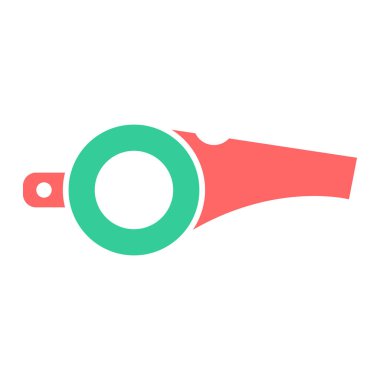 Islık. Web simgesi basit illüstrasyon