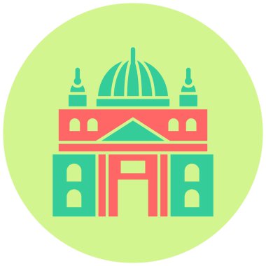 Vatikan. Web simgesi basit illüstrasyon