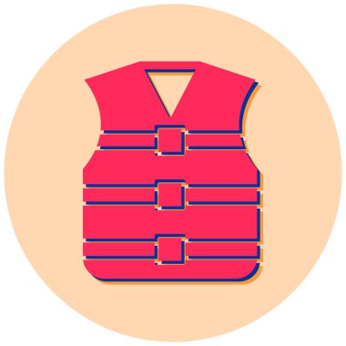 Kıyafetler. Web simgesi basit illüstrasyon