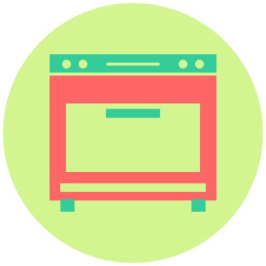 Fırın. Web simgesi basit illüstrasyon