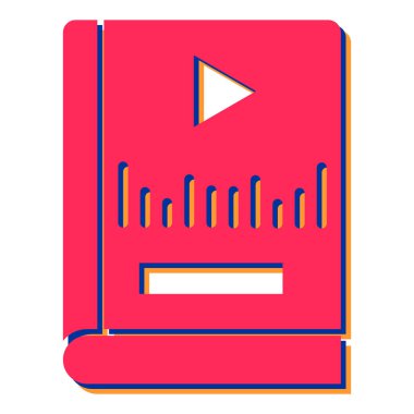 kitap simgesi vektör illüstrasyonu