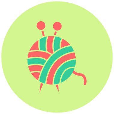 Yün Topu simgesinin vektör illüstrasyonu