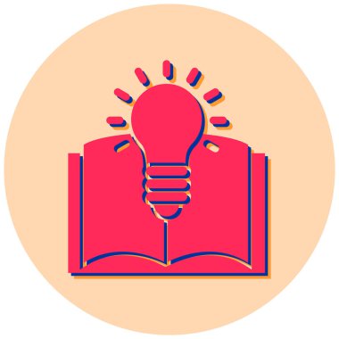 Kitap. Web simgesi basit illüstrasyon