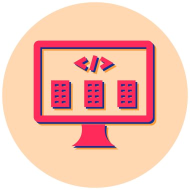 bilgisayar web simgesi basit tasarım