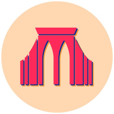 Modern yapı simgesinin vektör illüstrasyonu