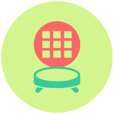 Waffle demiri. Web simgesi basit illüstrasyon