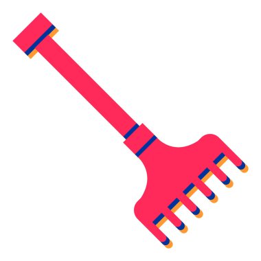 Tek bir karikatür trompetinin vektör çizimi