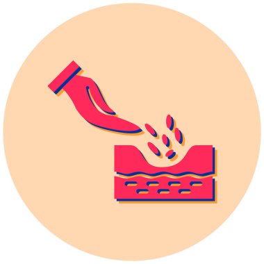 Kırmızı çanta tutan bir kadının vektör çizimi