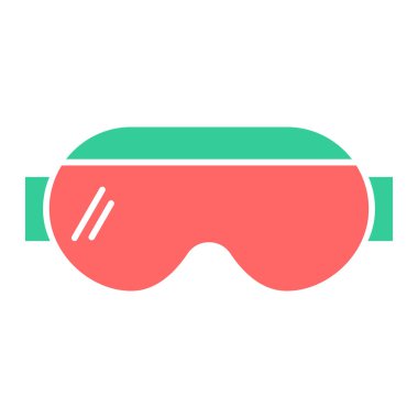 Gözlük. Web simgesi basit illüstrasyon