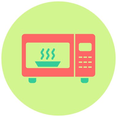 Mikrodalga fırın. Basit resimleme