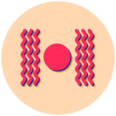 Sosis. Web simgesi basit illüstrasyon