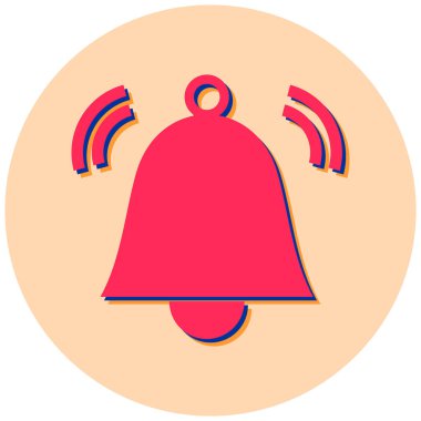 Çan Düz Vektör Simgesi