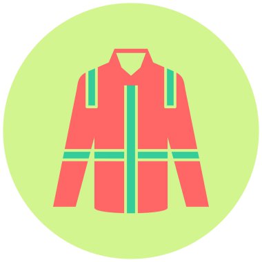 Ceket. Web simgesi basit illüstrasyon