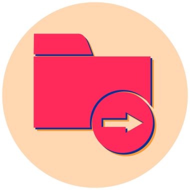 Dosya. Web simgesi basit illüstrasyon