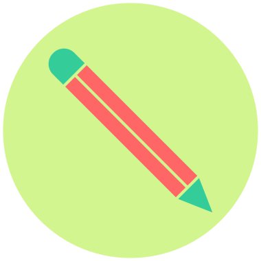 Kalem. Web simgesi basit illüstrasyon