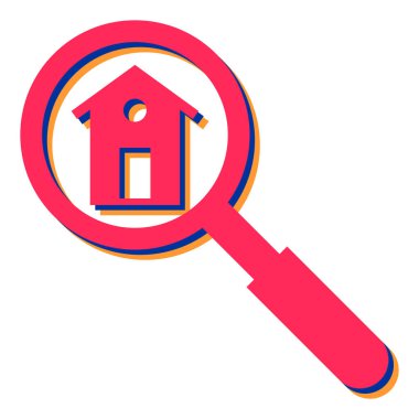 ev arama simgesi vektör illüstrasyonu
