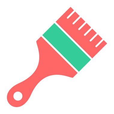 boya fırçası ikonu. vektör illüstrasyonu