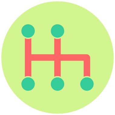 Vites değişimi. Web simgesi basit illüstrasyon